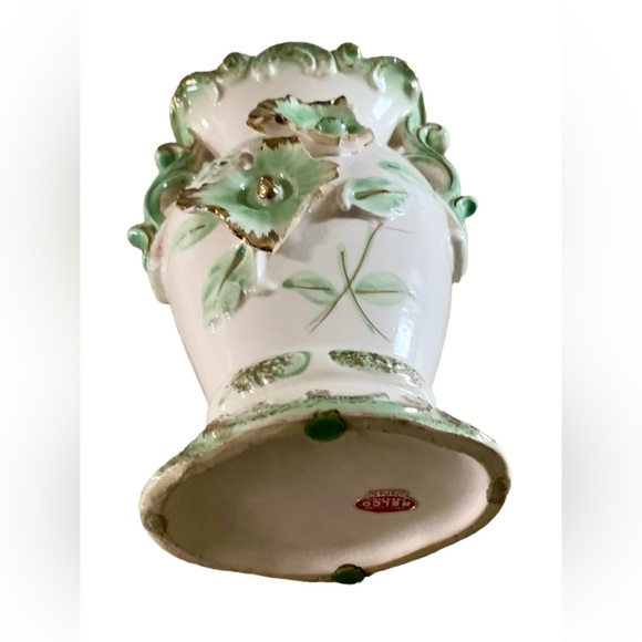 Vintage Relco Japan Hand-Painted Spill Vase Planter Mid Century - Double Handle - Picture 13 of 16